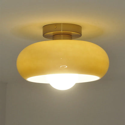 Deckenleuchte Glas Vintage Semi Flush Leuchte