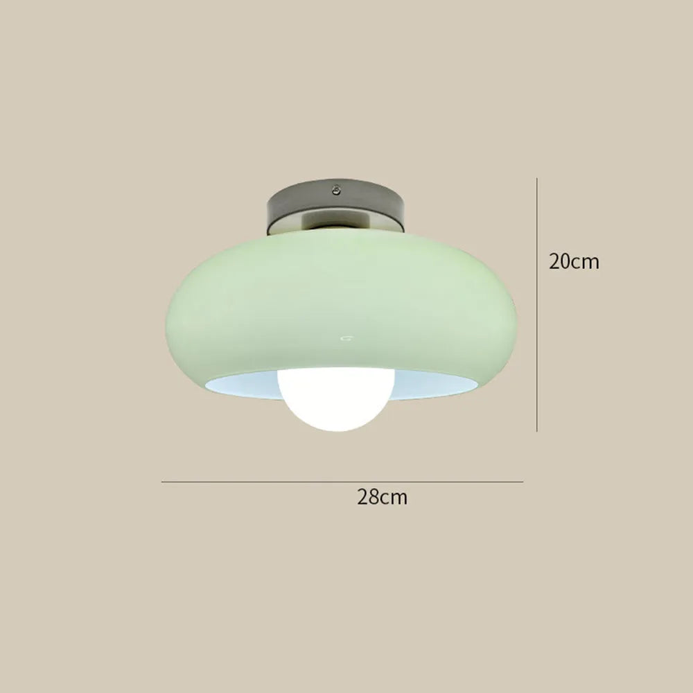 Deckenleuchte Glas Vintage Semi Flush Leuchte