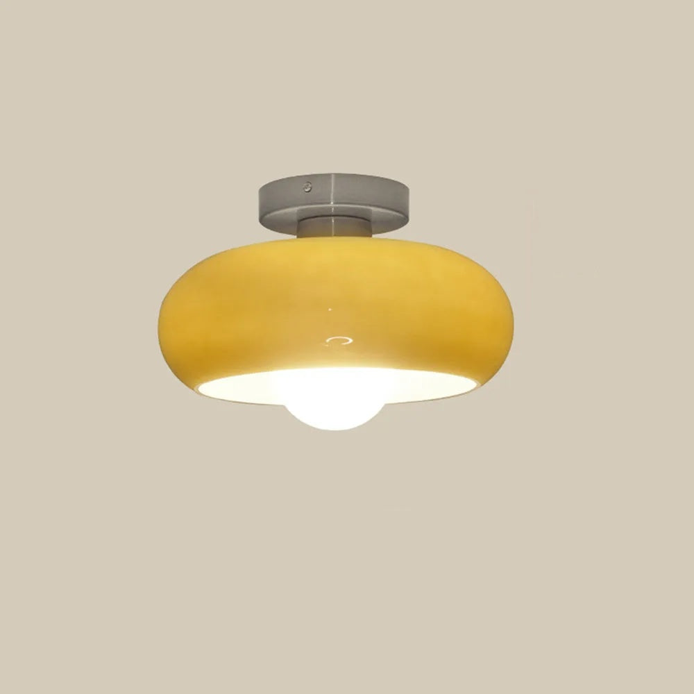 Deckenleuchte Glas Vintage Semi Flush Leuchte
