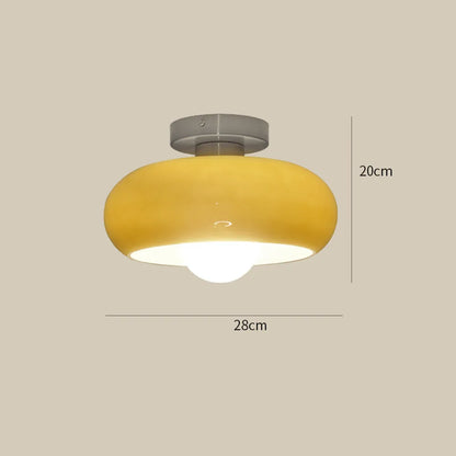 Deckenleuchte Glas Vintage Semi Flush Leuchte