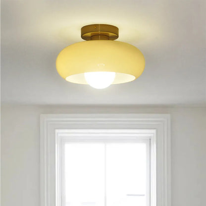 Deckenleuchte Glas Vintage Semi Flush Leuchte