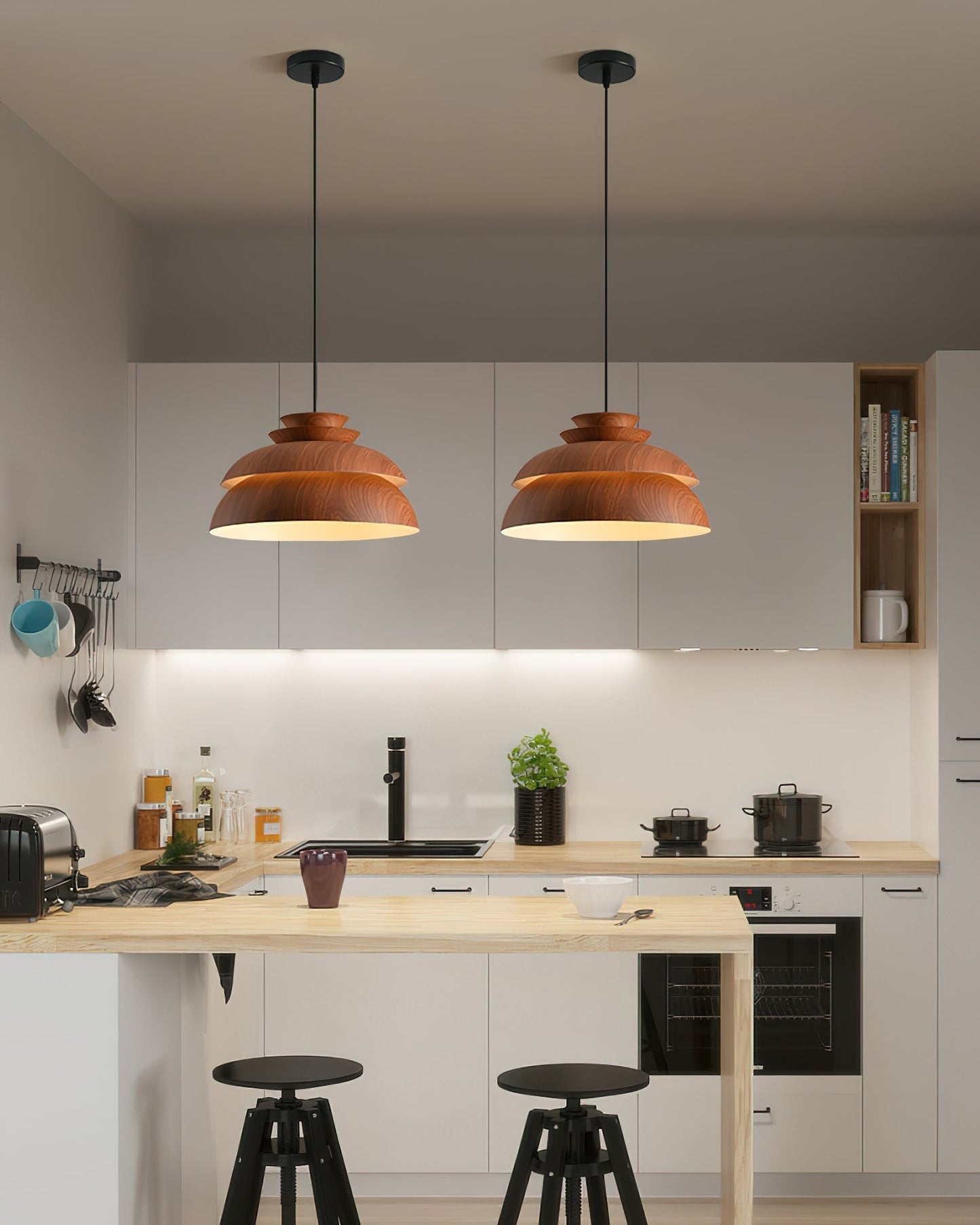 Garduru Modern Design LED Pendelleuchte | Hängelampe | Dimmbar | Wohnzimmer & Esszimmer Deko