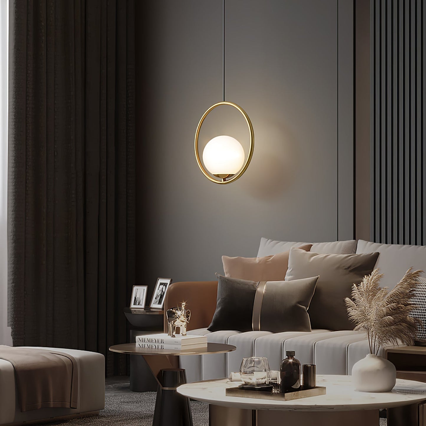 Aufhängung Mila aus Metall und Glas – Moderne Lampe mit elegantem Design