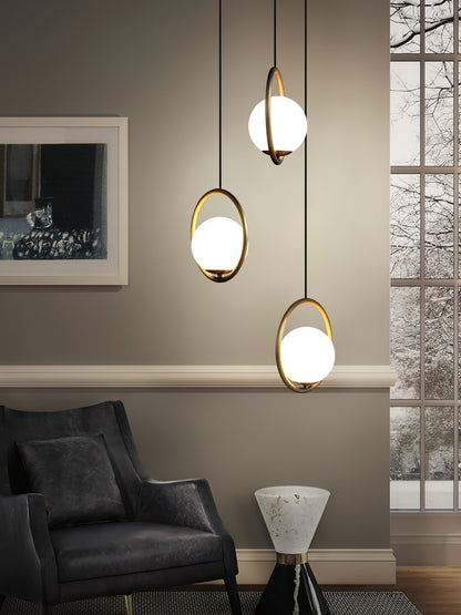 Aufhängung Mila aus Metall und Glas – Moderne Lampe mit elegantem Design