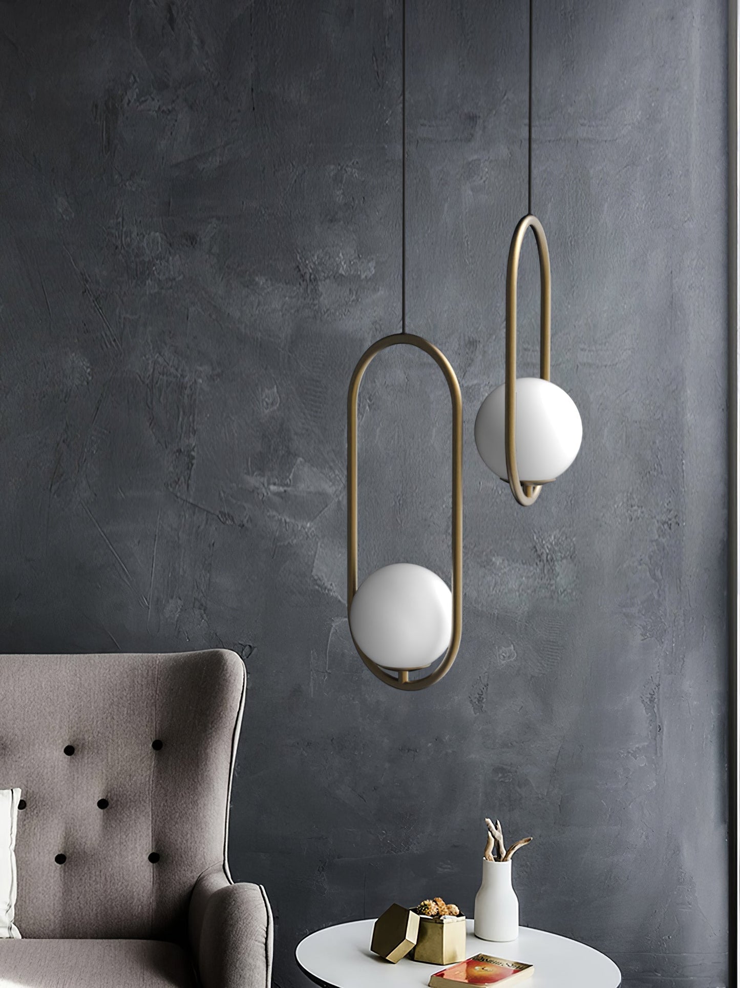 Aufhängung Mila aus Metall und Glas – Moderne Lampe mit elegantem Design