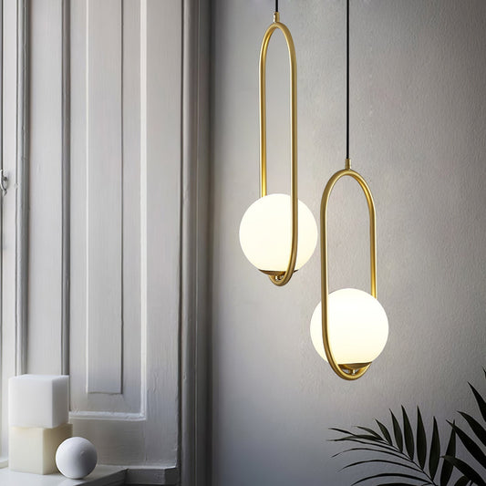 Aufhängung Mila aus Metall und Glas – Moderne Lampe mit elegantem Design