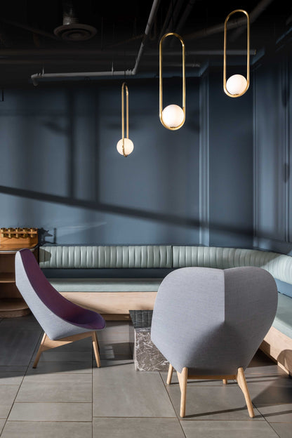 Aufhängung Mila aus Metall und Glas – Moderne Lampe mit elegantem Design