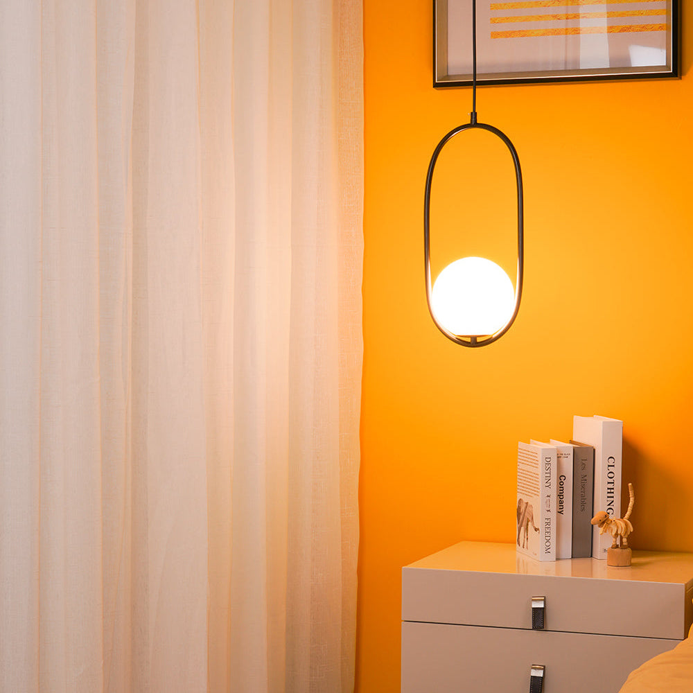 Aufhängung Mila aus Metall und Glas – Moderne Lampe mit elegantem Design