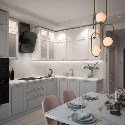 Aufhängung Mila aus Metall und Glas – Moderne Lampe mit elegantem Design