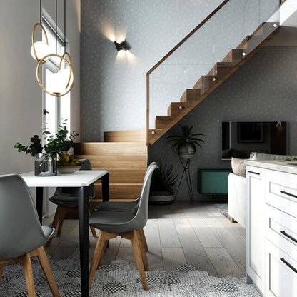 Aufhängung Mila aus Metall und Glas – Moderne Lampe mit elegantem Design