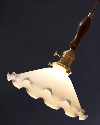 RoyaleGlow Vintage Floral Glas Pendelleuchte – Elegante hängende Lampe für Zuhause & Esszimmer Dekor