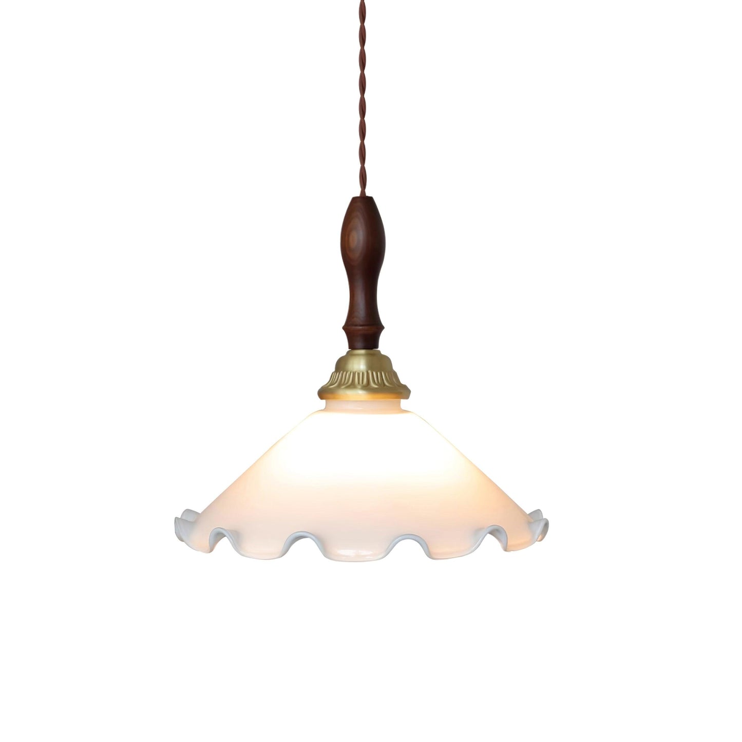 RoyaleGlow Vintage Floral Glas Pendelleuchte – Elegante hängende Lampe für Zuhause & Esszimmer Dekor