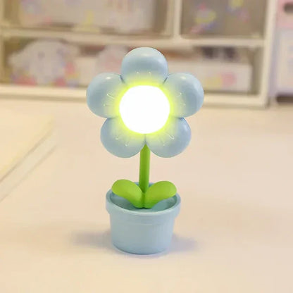 Niedliche Blumen-Nachtlampe für Kinder - LED-Tischlampe im Blumendesign für das Kinderzimmer