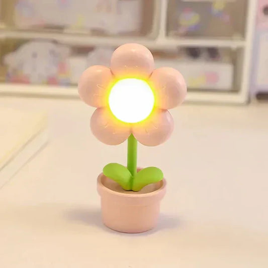 Niedliche Blumen-Nachtlampe für Kinder - LED-Tischlampe im Blumendesign für das Kinderzimmer