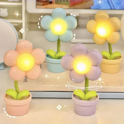 Süße Blumen-Nachtlampe für Kinder – LED Tischlampe im Blumen-Design für das Kinderzimmer