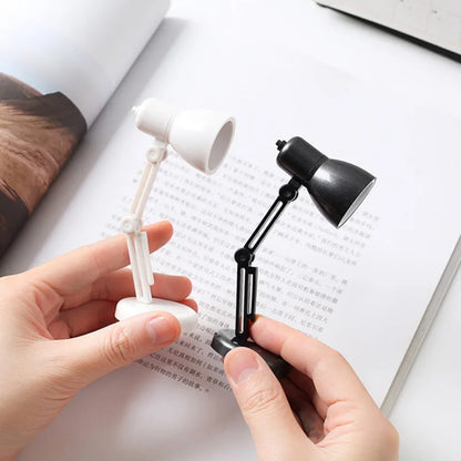Mini-LED-Buchlicht mit Clip, faltbare kleine Schreibtischlampe zum Lesen, Nachttisch und Studium