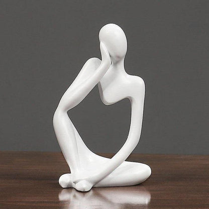 ArtMind – Minimalist Denker Skulptur mit moderner Eleganz