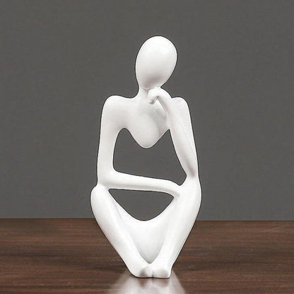 ArtMind – Minimalist Denker Skulptur mit moderner Eleganz