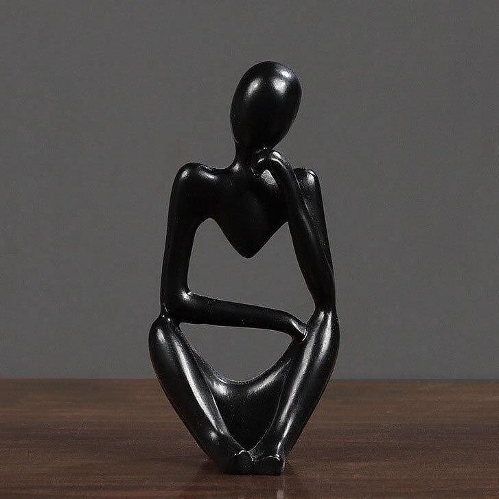 ArtMind – Minimalist Denker Skulptur mit moderner Eleganz