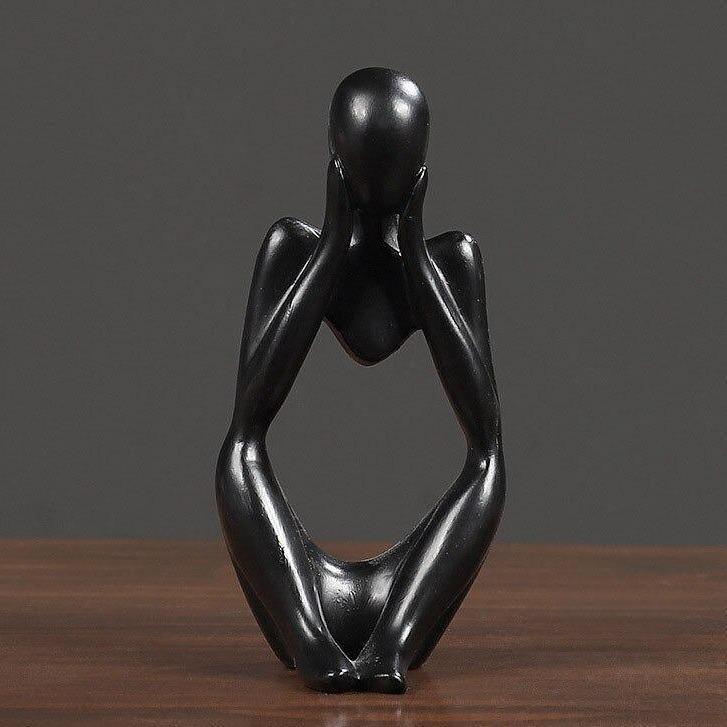 ArtMind – Minimalist Denker Skulptur mit moderner Eleganz