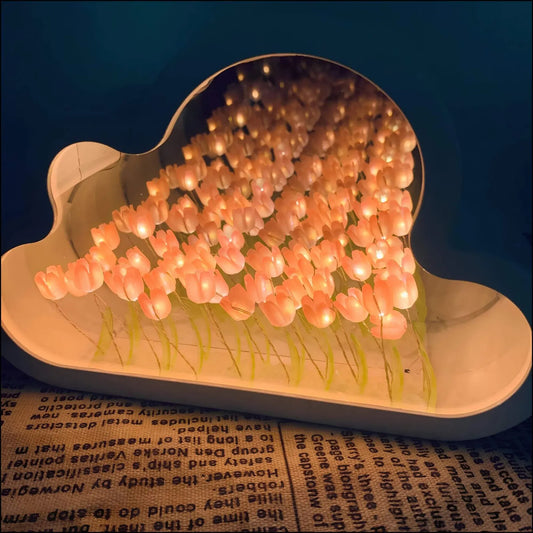 LED-Spiegel Tulpe mit Unendlichkeitseffekt - Eleganz und Originalität