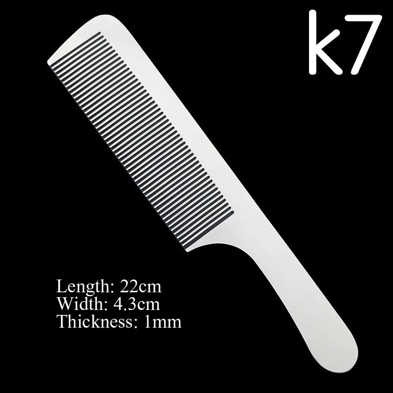 Stainless Steel Barber Kamm – Präzises Entwirren & Ergonomisches Design – Langlebig & Stilvoll