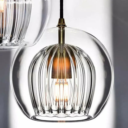 TimberGlow – Moderne Hängelampe aus Glas