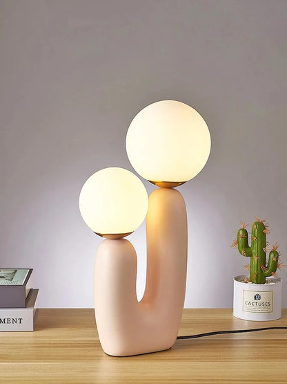 Nordique Glow - Moderne Glastischlampe