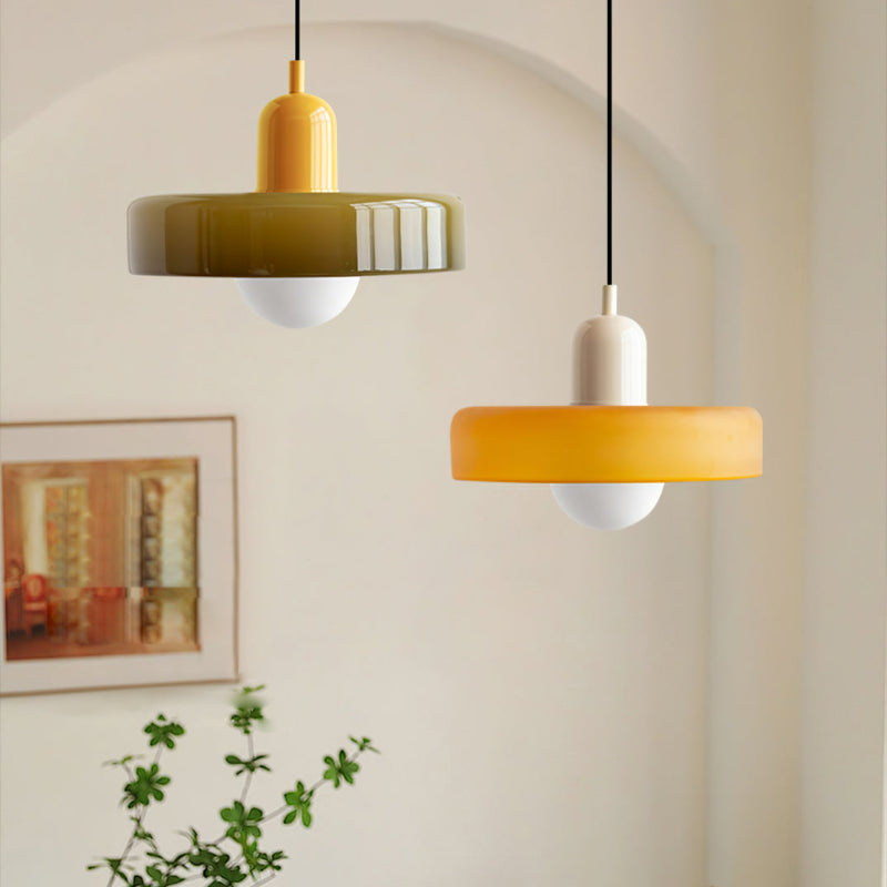Garduru Pendelleuchte aus farbigem Glas