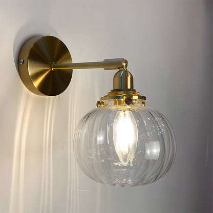Moderne Retro Glas Globus Wandleuchte – Stilvolle Wandleuchte für Wohnzimmer, Schlafzimmer und Flur