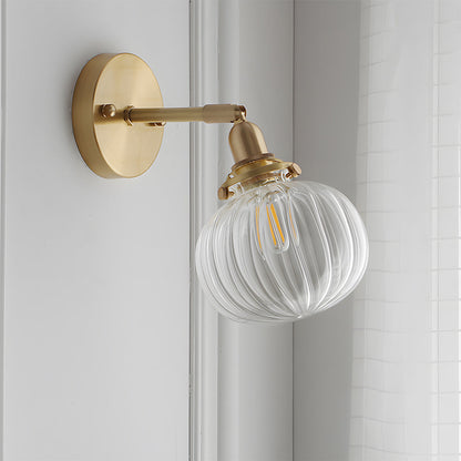 Moderne Retro Glas Globus Wandleuchte – Stilvolle Wandleuchte für Wohnzimmer, Schlafzimmer und Flur