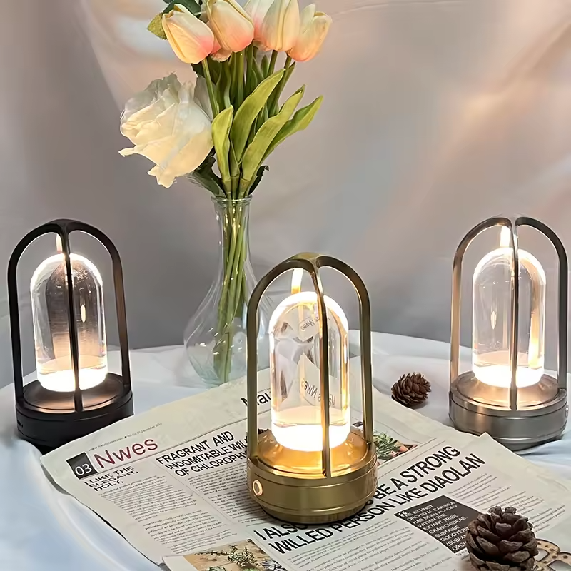 Seika Tischlampe – Kompakte LED-Beleuchtung mit Touch-Schalter – Kabellos