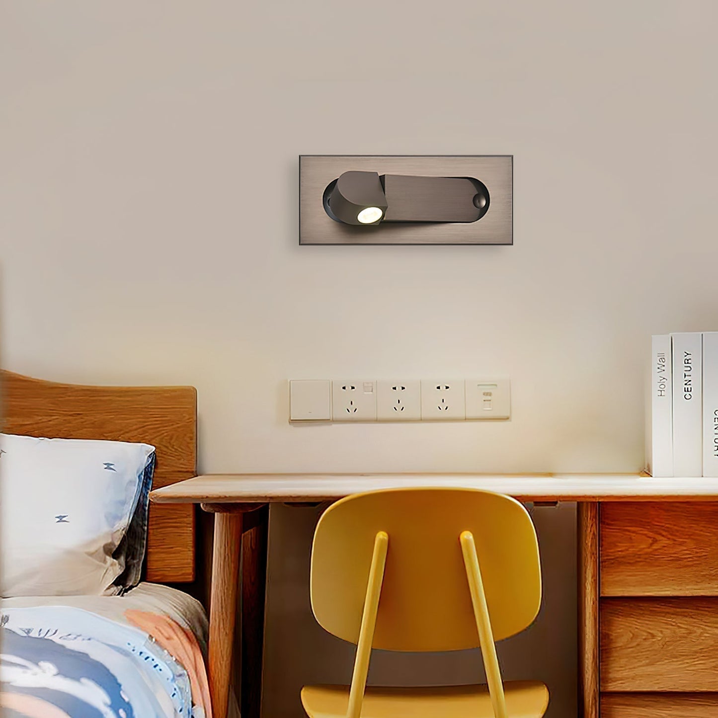 Moderne LED-Leselampe – Verstellbare Nachttischlampe für das Bett mit sanftem Licht