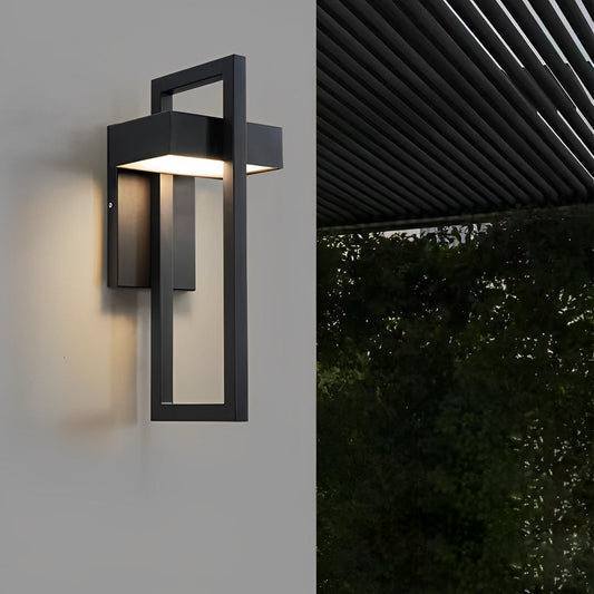Außenwandleuchte Moderne Schwarze LED-Lampe