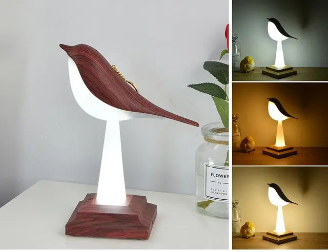 Moderne Tischlampe mit einzigartigem Vogel-Design für ein stilvolles Interieur