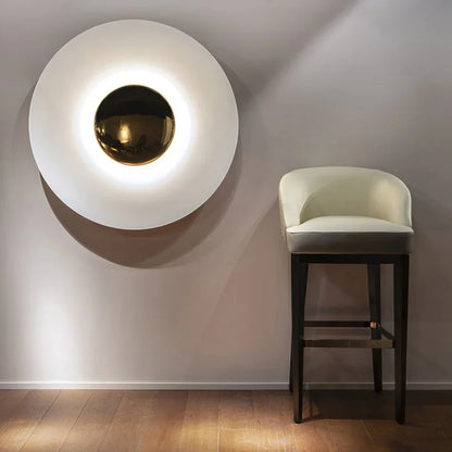 LED Wandleuchte für Zuhause und Büro - Zeitgenössisches rundes Design, energieeffizient