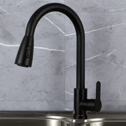 Einhebel-Küchenarmatur mit ausziehbarem Brausekopf