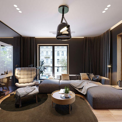 Suspension Mona Minimalistisch aus Metall und Glas - Elegante LED-Beleuchtung für Wohnzimmer und Esszimmer