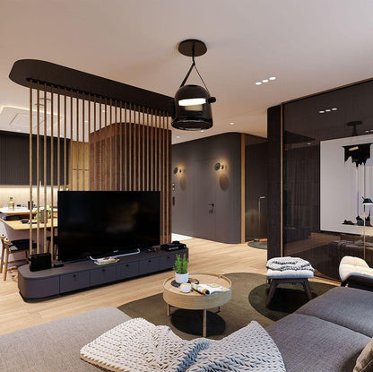 Suspension Mona Minimalistisch aus Metall und Glas - Elegante LED-Beleuchtung für Wohnzimmer und Esszimmer