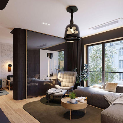 Suspension Mona Minimalistisch aus Metall und Glas - Elegante LED-Beleuchtung für Wohnzimmer und Esszimmer