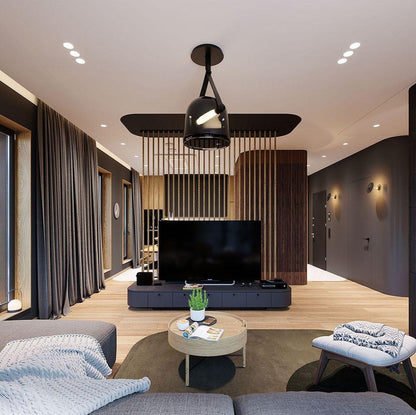 Suspension Mona Minimalistisch aus Metall und Glas - Elegante LED-Beleuchtung für Wohnzimmer und Esszimmer