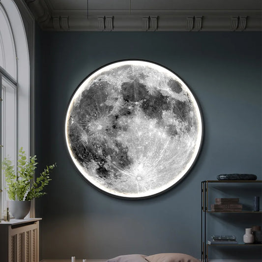 LED-Mond-Wandlampe für die Wohnkultur - Modernes Nachtlicht für Schlafzimmer & Büro