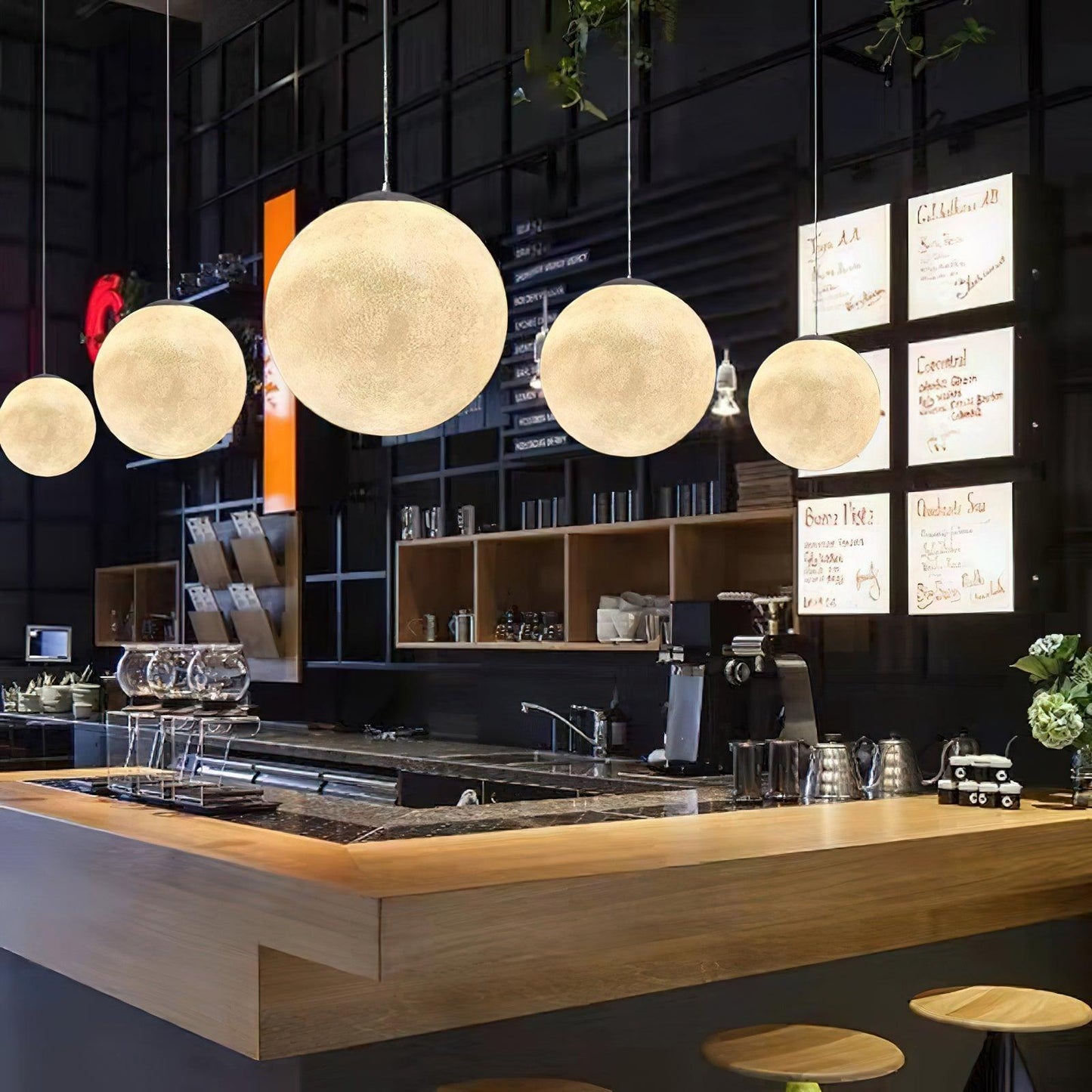 Suspension Moon LED – Modernes und Beruhigendes Licht, Elegantes Design