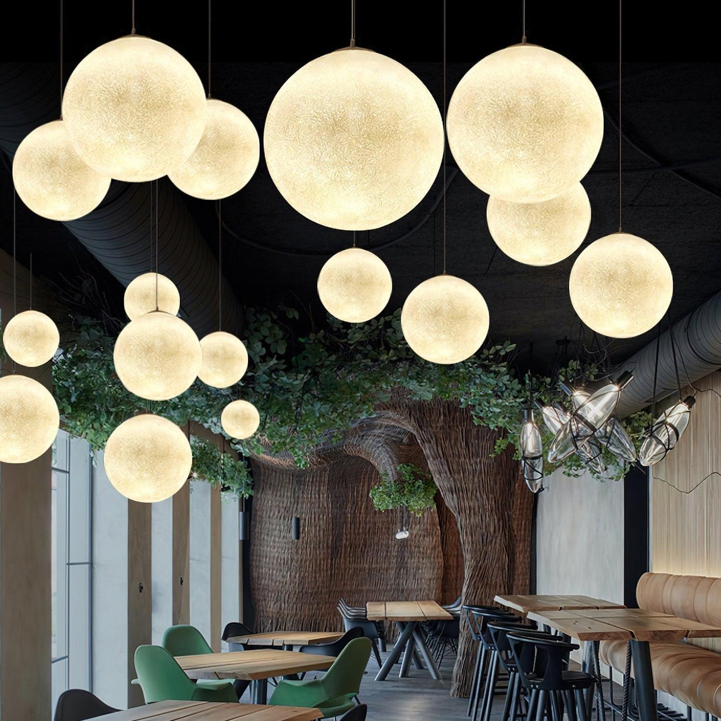 Suspension Moon LED – Modernes und Beruhigendes Licht, Elegantes Design