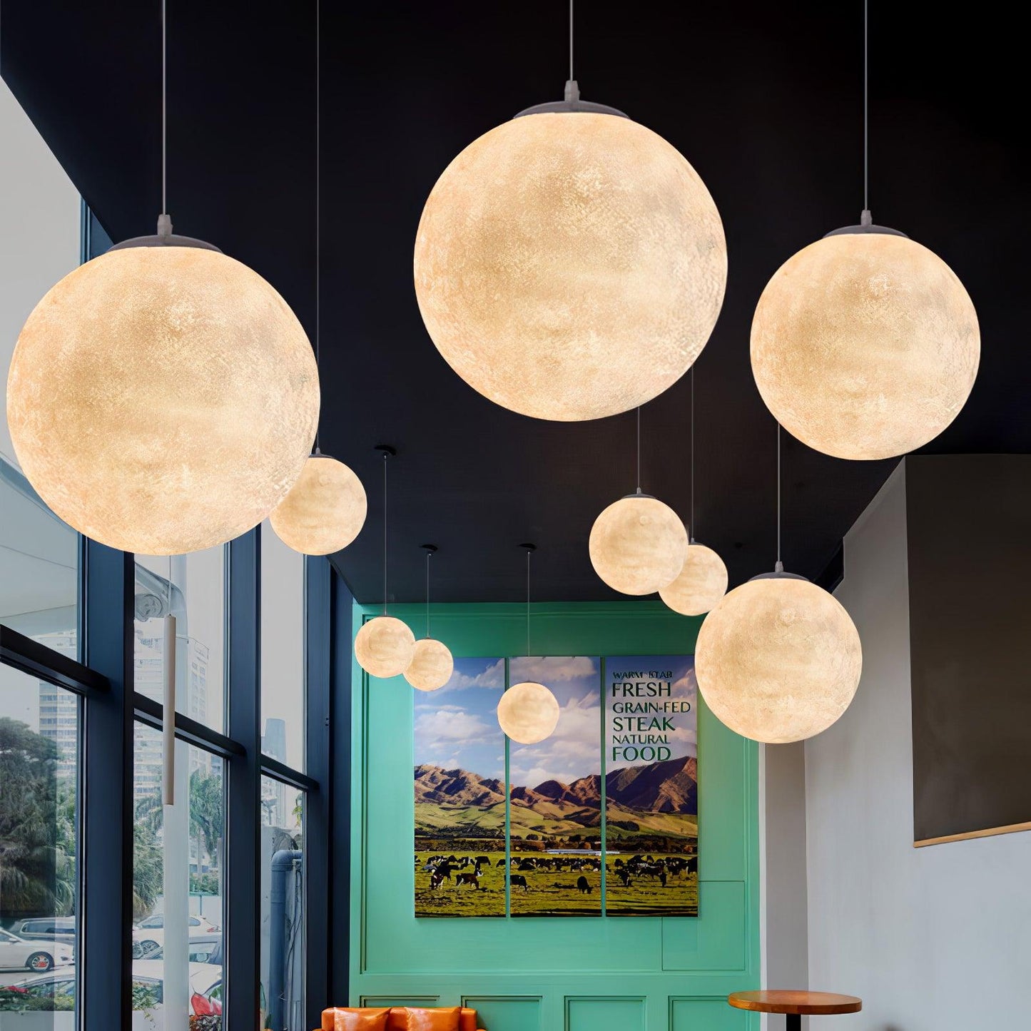 Suspension Moon LED – Modernes und Beruhigendes Licht, Elegantes Design