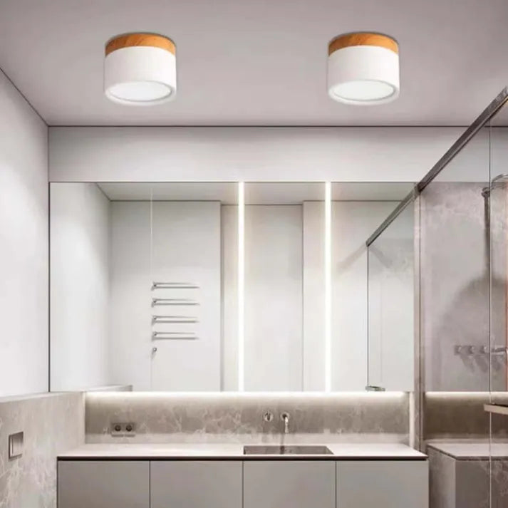 Garduru Zylinder LED Deckenleuchte – Minimalistische Einbauleuchte für moderne Flure