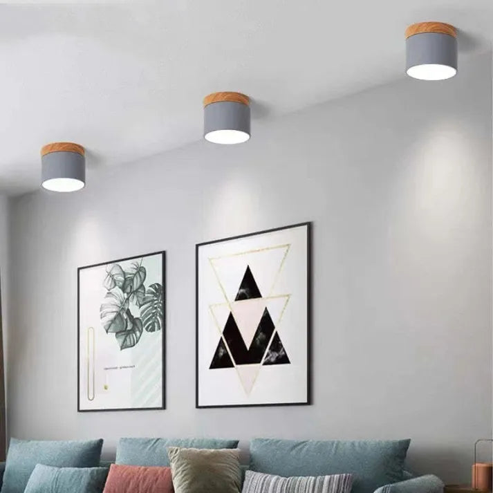 Garduru Zylinder LED Deckenleuchte – Minimalistische Einbauleuchte für moderne Flure