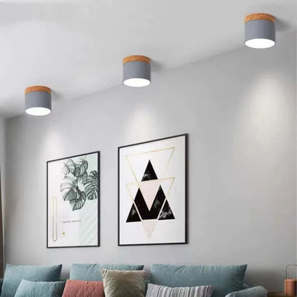 Garduru Zylinder LED Deckenleuchte – Minimalistische Einbauleuchte für moderne Flure