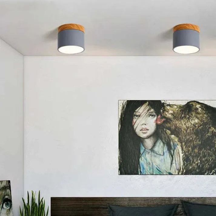 Garduru Zylinder LED Deckenleuchte – Minimalistische Einbauleuchte für moderne Flure