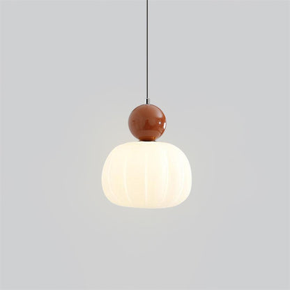Garduru Kürbis Pendelleuchte – Elegante dimmbare Deckenlampe mit G9-Fassung